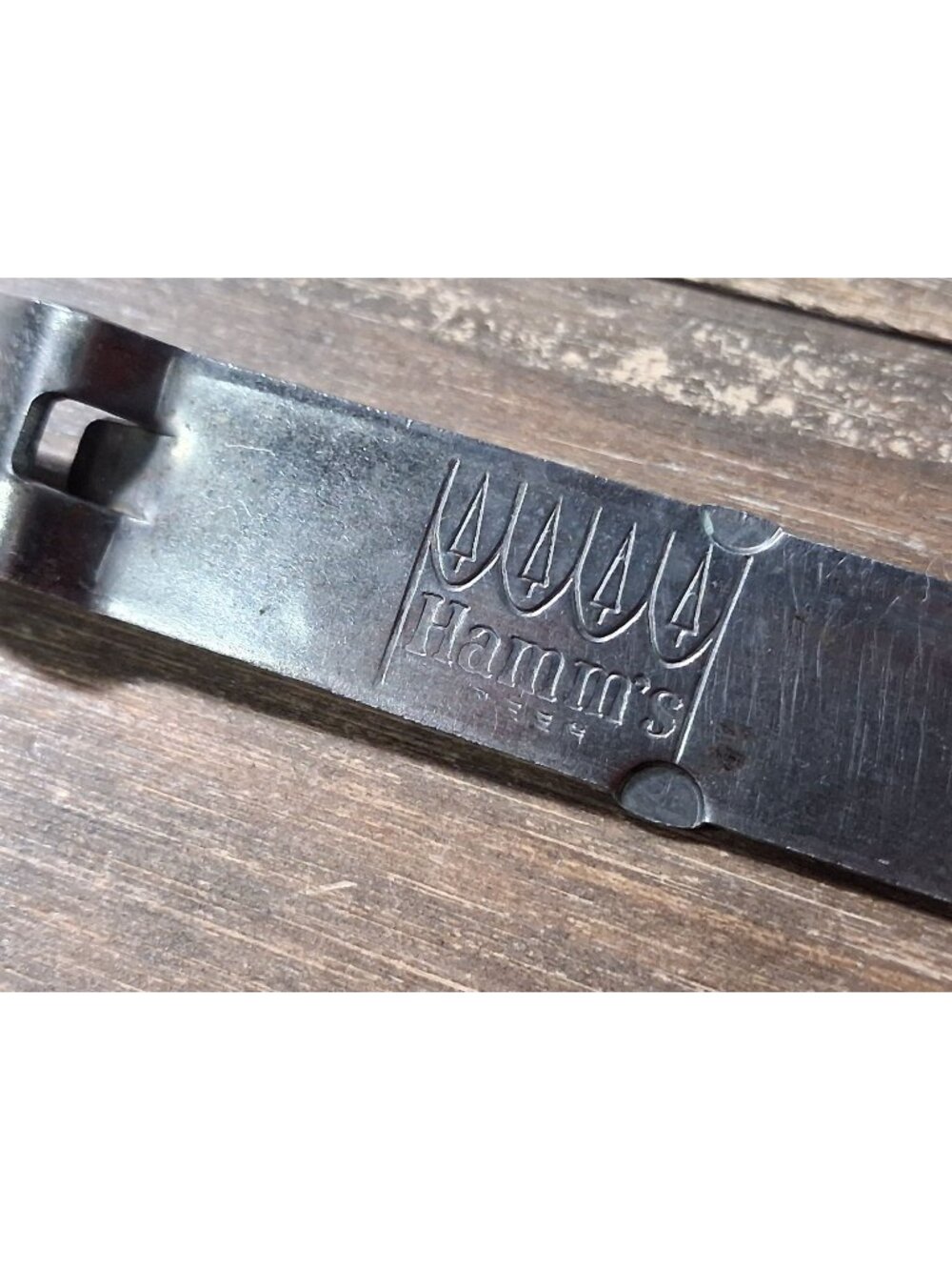 Vintage Hamms Beer Bottle Opener Silver Tone From Land of Sky Blue Water Brewery